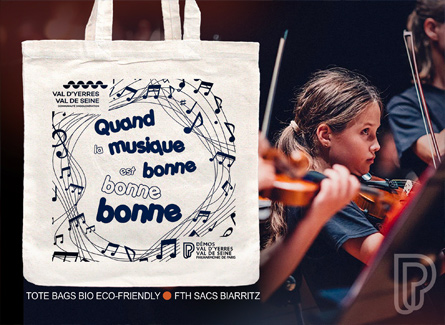 Sac Tote bag Dailymotion promotion media